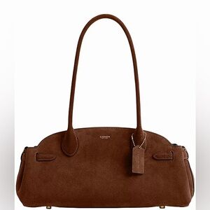 Coach Tan Suede Shoulder Bag (Retail $450)